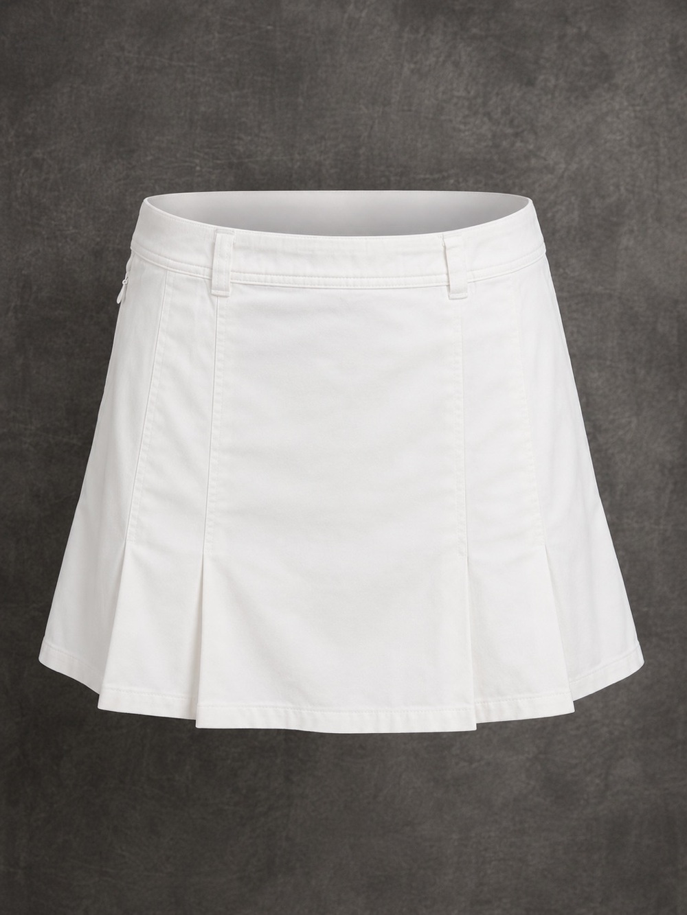 Sonoma White Skort | Size 10 | Pleated Tennis Golf Skirt | Side Zip